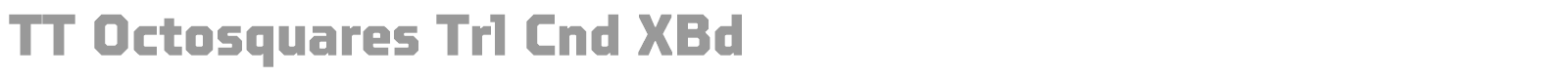 TT Octosquares font preview